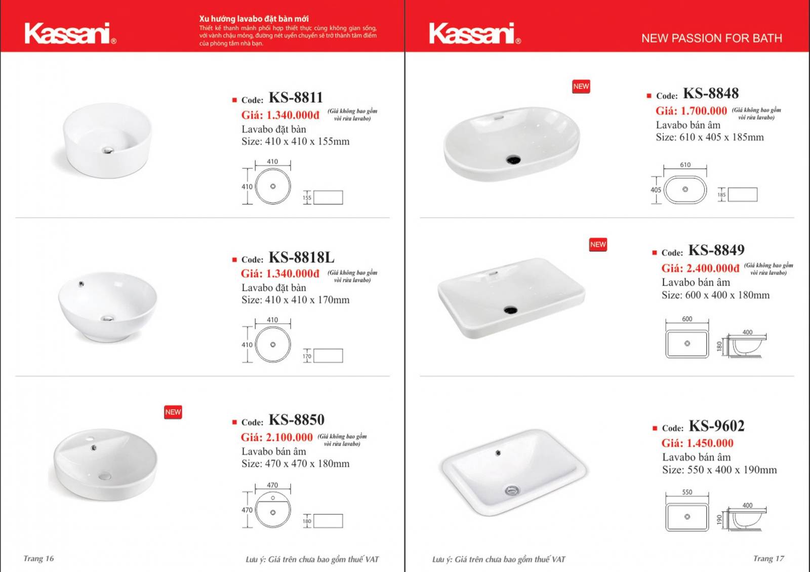 Thiết bị vệ sinh KASSANI Catalogue và bảng giá mới nhất 2024 /Page 9